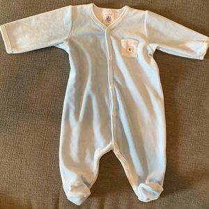 Petit Bateau velour footies